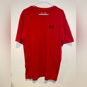 Under Armour Red XL Tall HeatGear T-Shirt